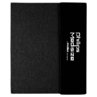 14 Points - Canvas & Engraved Leatherette Portfolio with Notepad