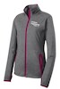 Charcoal Grey Heather/ Pink Rush