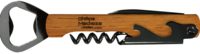 6 Points - Wood Bottle Opener: Bottle Opener/Corkscrew Combo