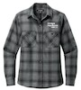 Grey/ Black Open Plaid