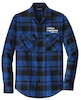 Royal/ Black Open Plaid