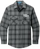 Grey/ Black Open Plaid