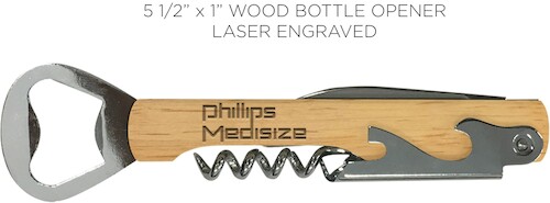 6 Points - Engraved Bottle Opener & Wine Corkscrew